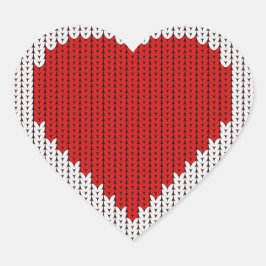 シンプルニットのウールルック愛するバレンタインデー ハートシール