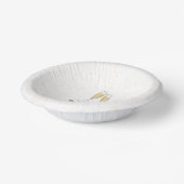 シンプルニューイヤーパーティーシャンパンウォーターカラー金ゴールド ペーパーボウル (傾斜あり)