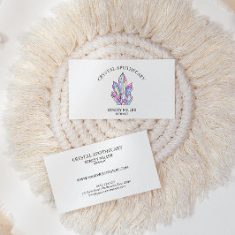 シンプルニューエイジカラフル結晶薬庫 名刺