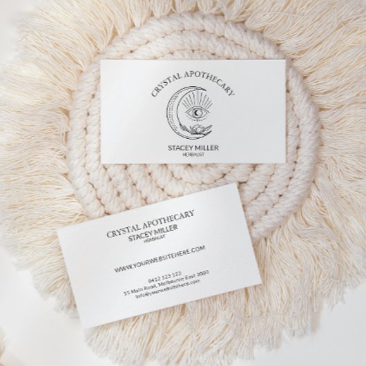 シンプルニューエイジブラック&ホワイト 名刺