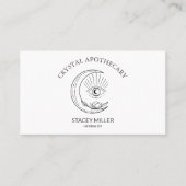 シンプルニューエイジブラック&ホワイト 名刺 (正面)