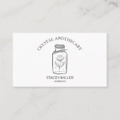 シンプルニューエイジ結晶カラフル薬用ブシン 名刺 (正面)