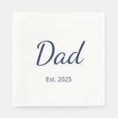 シンプルニューダードミニマリスト父の日パーティー スタンダードランチョンナプキン (正面)