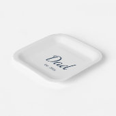 シンプルニューダードミニマリスト父の日パーティー ペーパープレート (傾斜あり)