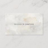 シンプルニュートラミニマルル水色 名刺 (正面)