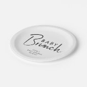 シンプルニュートラルベビーブランチ ペーパープレート (アングル)