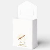 シンプルニュートラルミニマリストペストリーシェフベビーシャワー フェイバーボックス (見開き)