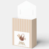 シンプルニュートラル素朴サボテン女性のカーボーイベビーシャワー フェイバーボックス (見開き)