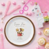 シンプルニュートラルs'moreおもしろい秋ベビーシャワー ペーパープレート (パーティー)