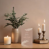 シンプルニュートラルTone Boho Gender Reveal招待状 招待状