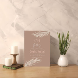 シンプルニュートラルTone Boho Gender Reveal招待状 招待状