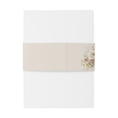 シンプルニュートラ素朴ウンフローラ結婚ズ 招待状ベリーバンド (裏面例)