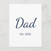 シンプルニューパパ・ミニマル父の日 シーズンポストカード (正面)