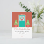 シンプルニューホームfor the Holidays移動はがき シーズンポストカード (スタンド正面)