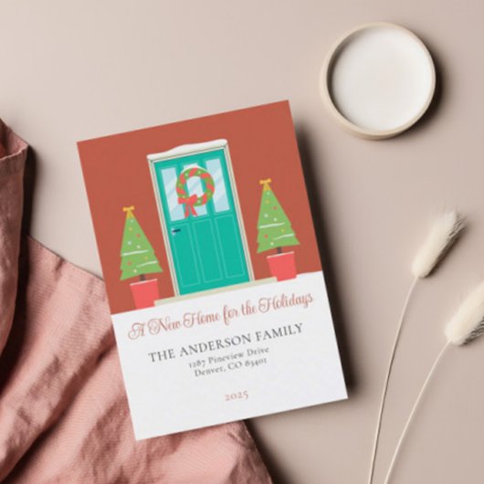 シンプルニューホームfor the Holidays移動はがき シーズンポストカード