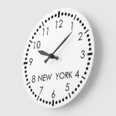 シンプルニューヨークニューズルーム ラージ壁時計 (傾斜)