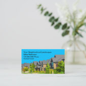 シンプルネイバーローン造園 名刺 (スタンド正面)