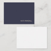 シンプルネイビモダンーブループロフェッショナル ノートカード (正面/裏面)