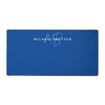 シンプルネイビーエレガントブルーミニマリストツモノグラム