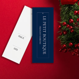 シンプルネイビーブルーぶら下がったズ価格ラベル