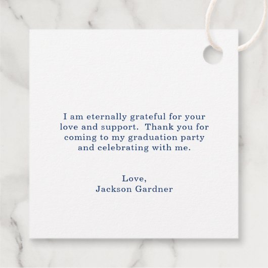 シンプルネイビーブルーモルタルボモダンード フェイバータグ (裏面)