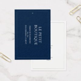 シンプルネイビーブルー服飾スイングプライスラベル