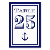 シンプルネイビーブルー枠いかりテーブルカード#1 テーブルナンバー (裏面)