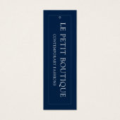 シンプルネイビーブルー米国服サイズチャート価格ラベル (正面)