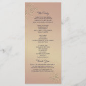 シンプルネイビーブルー結婚式 プログラム (裏面)