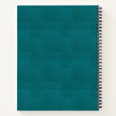 シンプルネイビー・ブルー・ベンドを壊さない意欲を起こ ノートブック (裏面)