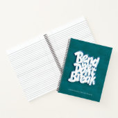 シンプルネイビー・ブルー・ベンドを壊さない意欲を起こ ノートブック (内部)