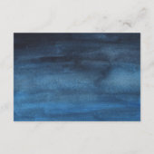 シンプルネイビ縁どー結婚ブルー詳細 エンクロージャーカード (裏面)