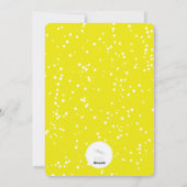 シンプルネオンイエロー応援書道台本の写真 シーズンカード (裏面)