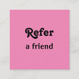 シンプルネームミニマルストアの参照の追加サロン 紹介カード