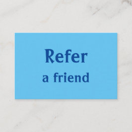 シンプルネームミニマルストアの参照の追加サロン 紹介カード