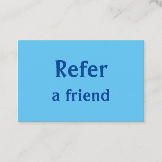 シンプルネームミニマルストアの参照の追加サロン 紹介カード (正面)