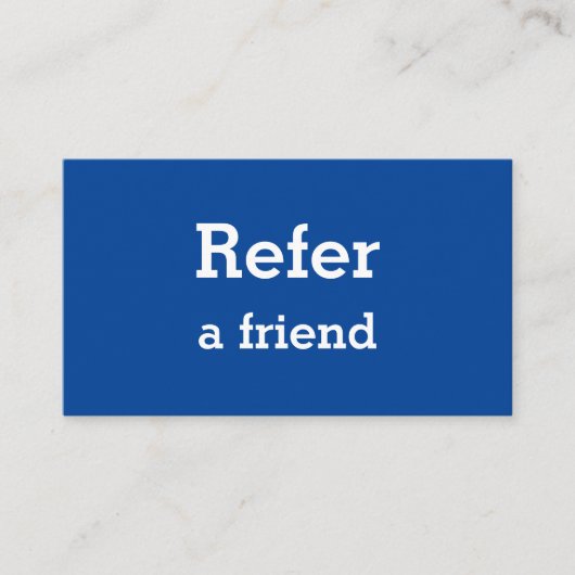 シンプルネームミニマルストアの参照の追加サロン 紹介カード (正面)