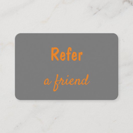 シンプルネームミニマルストアの参照の追加サロン 紹介カード (正面)