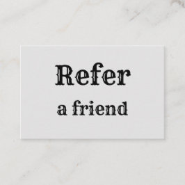 シンプルネームミニマルストアの参照の追加サロン 紹介カード