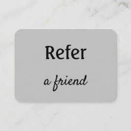 シンプルネームミニマルストアの参照の追加サロン 紹介カード