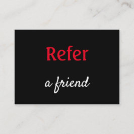 シンプルネームミニマルストアの参照の追加サロン 紹介カード