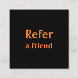 シンプルネームミニマルストアの参照の追加サロン 紹介カード