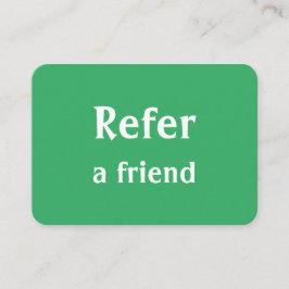 シンプルネームミニマルストアの参照の追加サロン 紹介カード