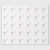 シンプルノールクリスマスツリーデザイン ラッピングペーパー (フラット)