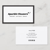 シンプルハウスキーピングサービススターズ 名刺 (正面/裏面)
