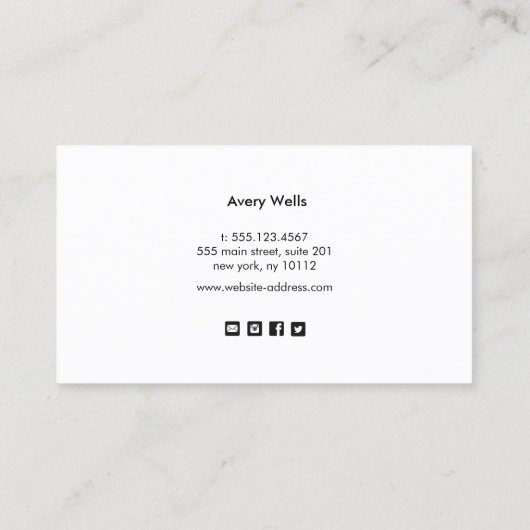 シンプルハウスキーピングサービススターズ 名刺 (裏面)