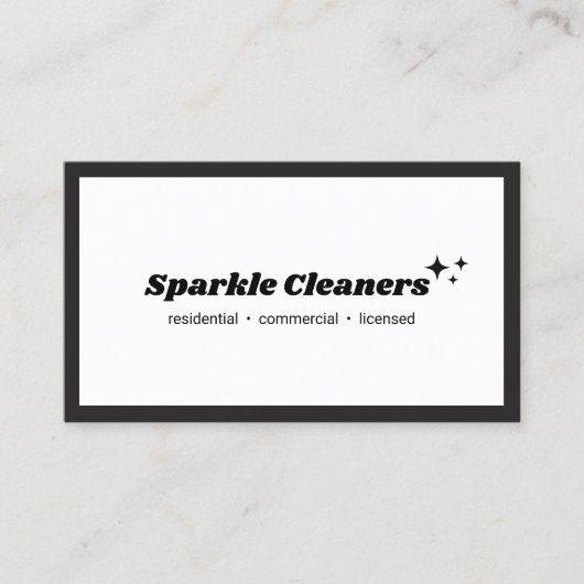 シンプルハウスキーピングサービススターズ 名刺 (正面)