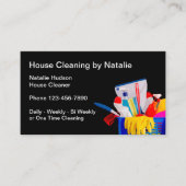 シンプルハウスクリーニングレディ 名刺 (正面)