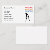 シンプルハウスペインタービジネスビジターカード 名刺 (正面/裏面)