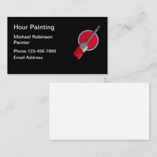 シンプルハウスペインタ 名刺 (正面/裏面)